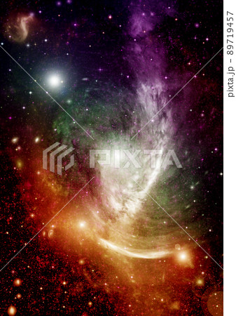 galaxy in a free space. 3D rendering 89719457