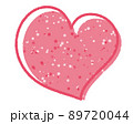 かわいいハート 89720044