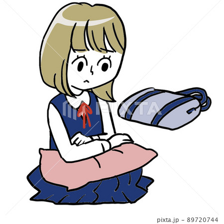 学校に行きたくない女子中学生 89720744