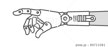 ロボットの指先。人工知能、AIのイメージ。 ロボットの指先。人工知能、AIのイメージ。 89721081