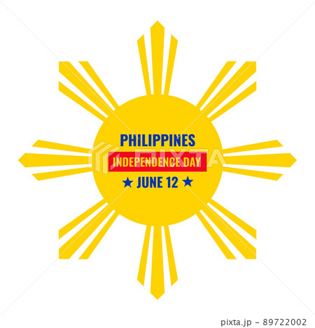 Philippines Independence Day banner. National holiday celebrated on June 12. Vector template for poster, greeting card, flyer, etc 89722002