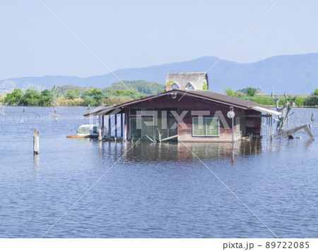【岡山県】牛窓にある水没廃墟　Gファーム / 【Okayama】Submerged ruins in 89722085