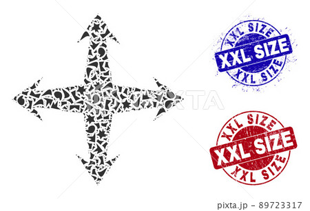 Expand Mosaic of Fractions with Xxl Size Distress Rubber Imprints 89723317
