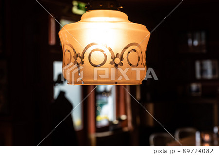 Valkenburg, Limburg, The Netherlands - Decorated chandelier in the Cafe aan de Kirk 89724082