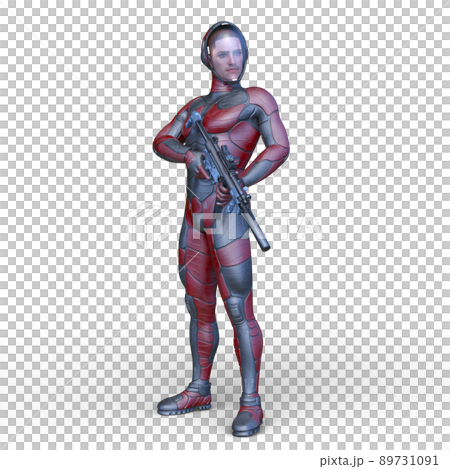 Cyber warrior 89731091