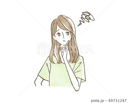 悩んでいる女性 89731287