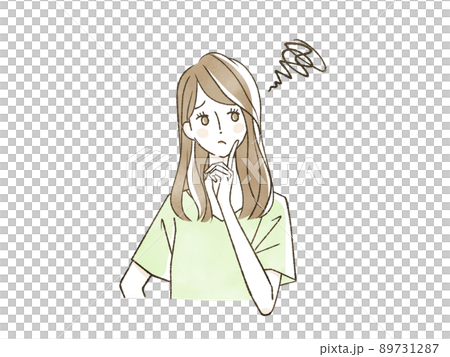 悩んでいる女性 89731287