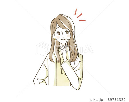 笑顔の女性 89731322