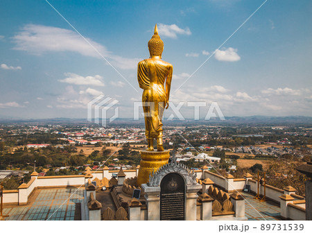 Wat Phrathat Khao Noi or Phra Phuttha Maha Utam Mongkhon Nanthaburi, on the top of Doi Khao Noi in Wat Phrathat Khao Noi or Phra Phuttha Maha Utam Mongkhon Nanthaburi, on the top of Doi Khao Noi in 89731539