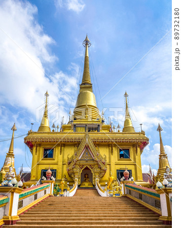 Wat Khiriwong temple on top of the mountain in Nakhon Sawan, Thailand 89732180