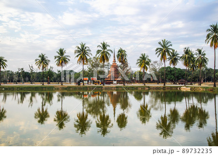 Wat Sra Sri or Wat Sa Si in Sukhothai historical park in Thailand 89732235