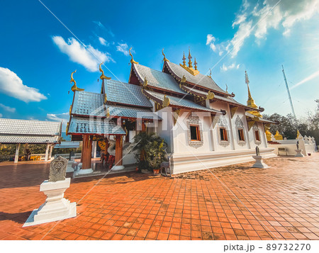 Wat Phrathat Pu Jae buddha and Huai Mae Toek lake in Phrae province, Thailand Wat Phrathat Pu Jae buddha and Huai Mae Toek lake in Phrae province, Thailand 89732270