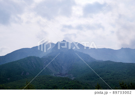 【鹿児島】湯之平展望所から見る桜島 【鹿児島】湯之平展望所から見る桜島 89733002