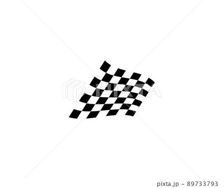 Flag race vector icon illustration Flag race vector icon illustration 89733793