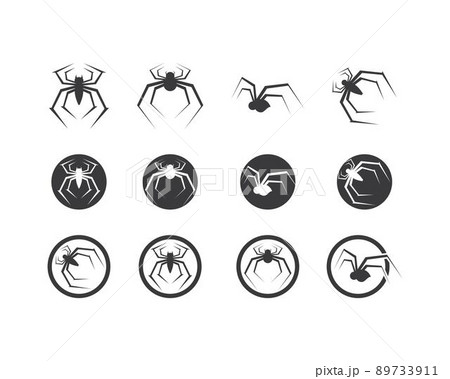 #193*(*≧∇≦)* 品 Spider symbol vector icon illustrationのイラスト素材 [89733911
