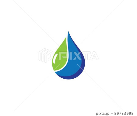 Water drop vector icon illustration 89733998