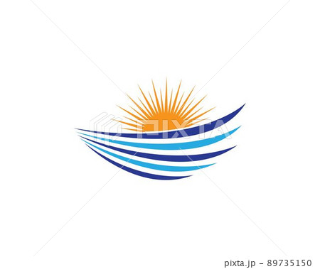 Wave symbol illustration design Wave symbol illustration design 89735150