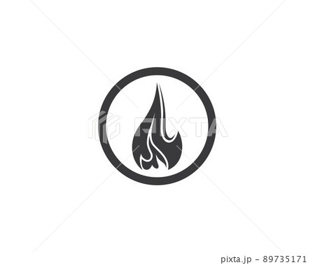 Fire symbol illustration 89735171
