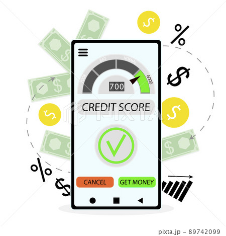 Positive credit score to micro loan or get credit 89742099