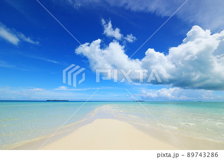 砂浜 ビーチ 浜辺 89743286