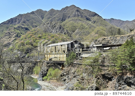 足尾銅山跡 渡良瀬川に本山駅遺跡 足尾銅山跡 渡良瀬川に本山駅遺跡 89744610