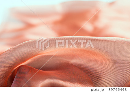 The texture of the fabric is close-up brown. 89746448