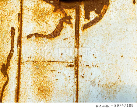 rusty texture, metal covered with corrosion from old age and damage. old metal coating. background of metal coating with rust 89747189