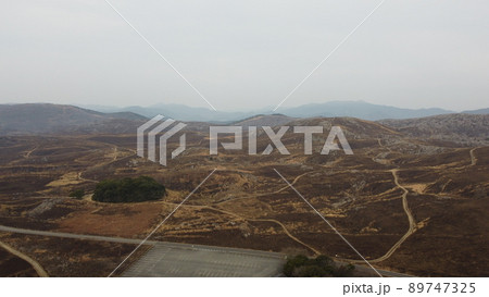 秋吉台国定公園の自然と地球環境！山口県美祢市　ドローン 89747325