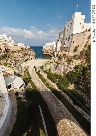 Beautiful scenery of Polignano a Mare, town in the province of Bari, Puglia. Beautiful scenery of Polignano a Mare, town in the province of Bari, Puglia. 89747482