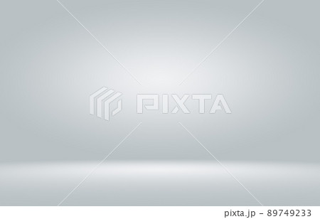 Empty white and grey studio backdrop background 89749233