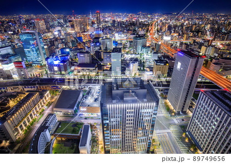 名古屋市　グローバルゲートから見た栄方面の夜景 89749656