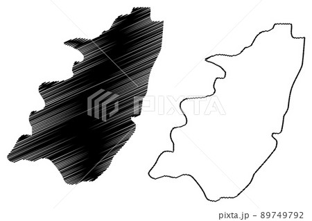 Chengalpattu district (Tamil Nadu State, Republic of India) map vector illustration, scribble sketch Chengalpattu map 89749792