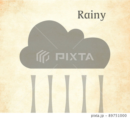 シンプルな感情イラスト「Rainy」 シンプルな感情イラスト「Rainy」 89751000