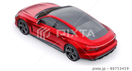 Premium electric sports sedan. Car isolated on white background. 3d rendering. Premium electric sports sedan. Car isolated on white background. 3d rendering. 89753459