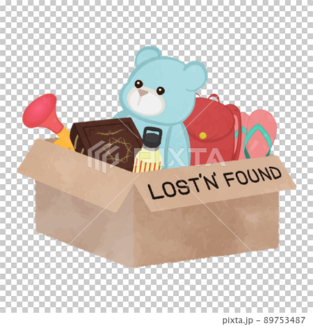 ロストアンドファウンドボックスのイラスト 01 ロストアンドファウンドボックスのイラスト 01 89753487