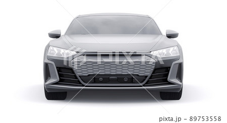 Premium electric sports sedan. Car isolated on white background. 3d rendering. 89753558