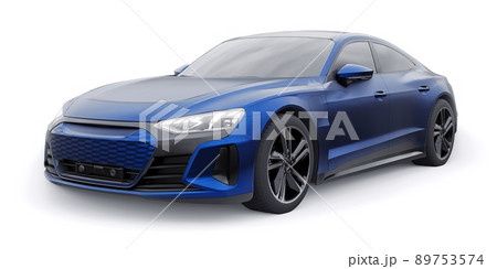 Premium electric sports sedan. Car isolated on white background. 3d rendering. Premium electric sports sedan. Car isolated on white background. 3d rendering. 89753574