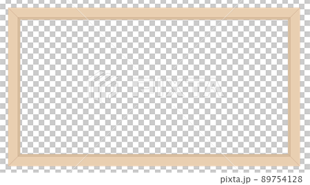 シンプルな木の枠のイラスト シンプルな木の枠のイラスト 89754128