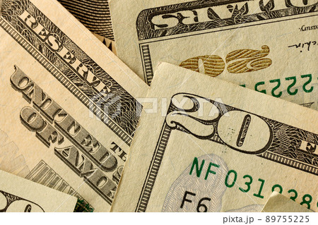 Big amount of old 20 dollar bills details on macro photography. Money earnings, payday or tax paying period Big amount of old 20 dollar bills details on macro photography. Money earnings, payday or tax paying period 89755225