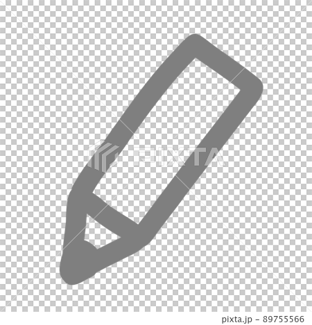 鉛筆 編集のアイコン ラフな手描き風のイラスト素材