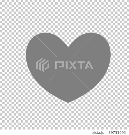 ハートのシンプルなアイコン 手描き風 ハートのシンプルなアイコン 手描き風 89755993