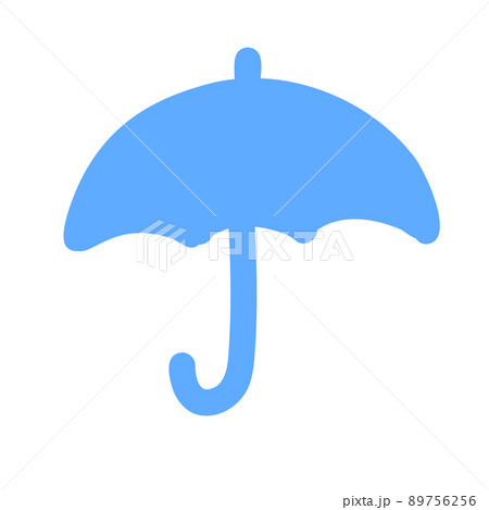 雨のアイコン　ラフな手書き風 89756256