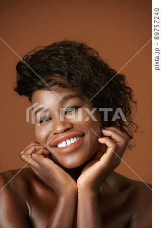 Dreamy Positive Young Woman Dreamy Positive Young Woman 89757240