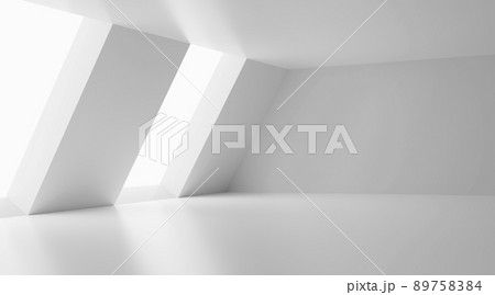 3D Abstract room white background. 3d render 3D Abstract room white background. 3d render 89758384