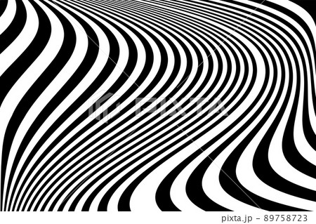 Abstract wavy lines texture with twisting movement effect. 89758723