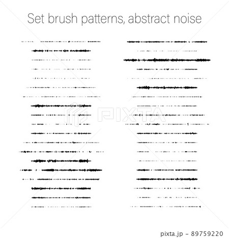Set brush patterns, chaotic noise templates abstract for digital brushstroke. Paintbrush stripes. Set brush patterns, chaotic noise templates abstract for digital brushstroke. Paintbrush stripes. 89759220