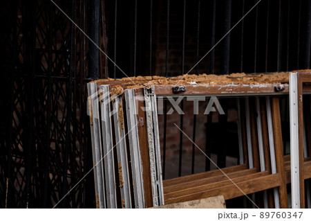 Removed old wooden windows Removed old wooden windows 89760347