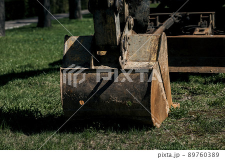bucket on construction site 89760389
