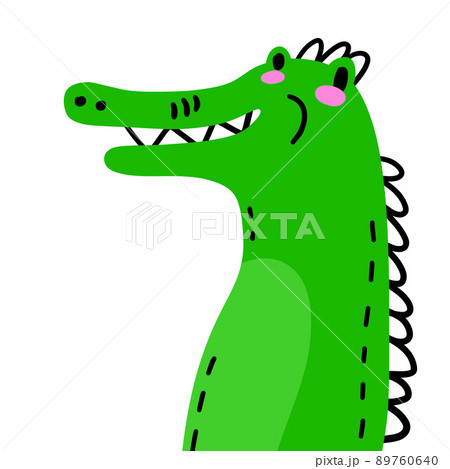 Cute green crocodile, for children product Cute green crocodile, for children product 89760640