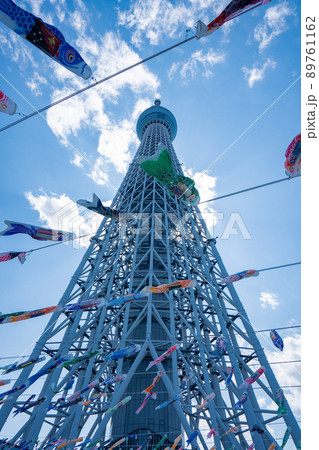 東京スカイツリーと鯉のぼり<2022年5月> 東京スカイツリーと鯉のぼり<2022年5月> 89761162